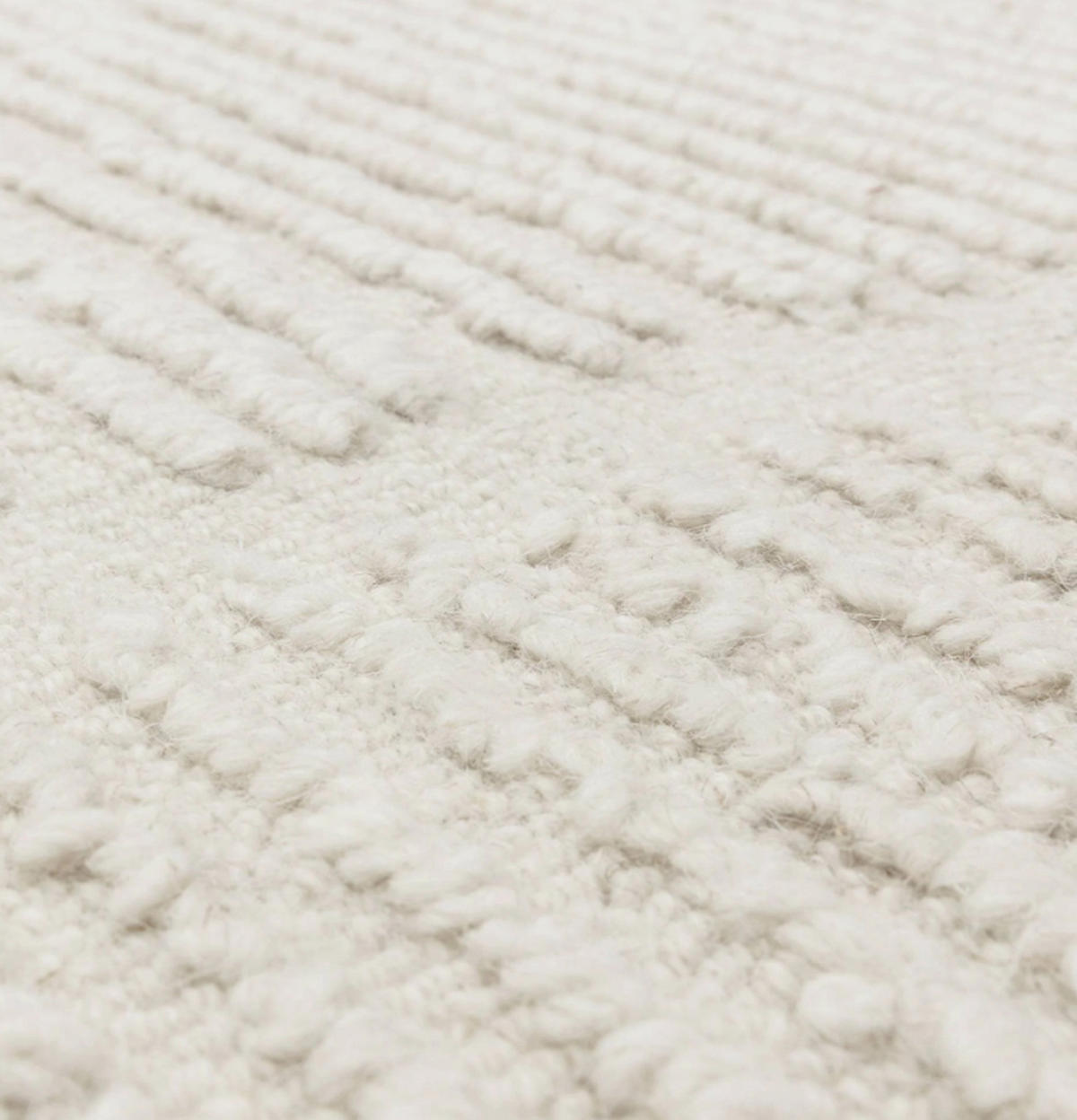 TEPPICH handgetuftet APEX Weiß 160 x 230 cm - Weiß, Naturmaterialien (160/230cm) - Novatrend