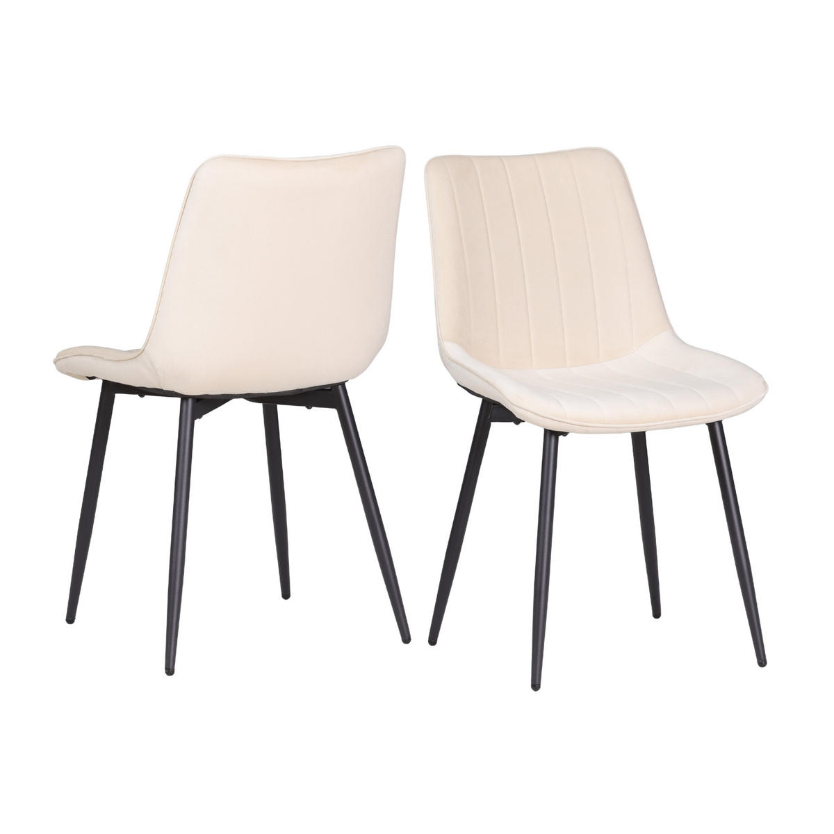 ESSZIMMERSTUHL Bosa 2er Set Beige - Beige, Textil (58/81.5/47cm) - Albatros