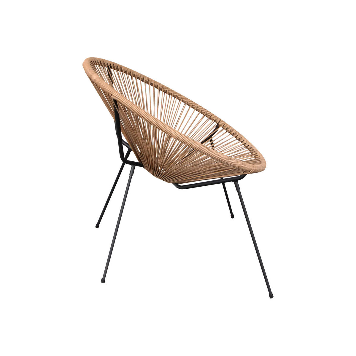 GARTENSTUHL Beige 70/76/80 cm - Beige, Metall (70/80/76cm) - Mobili Rebecca