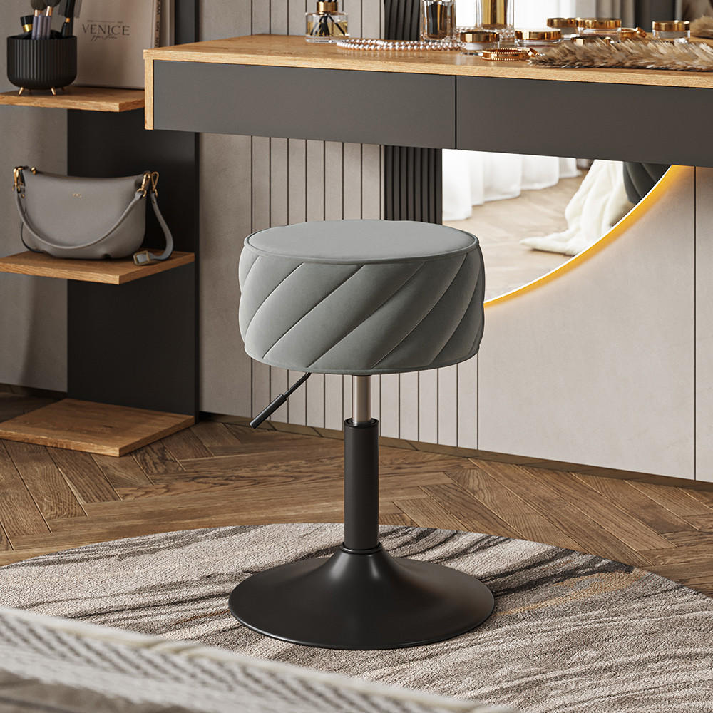 HOCKER Cherio Grau 35 x 50.5 cm - Grau, Textil (35/50.5/38.5cm) - Vicco
