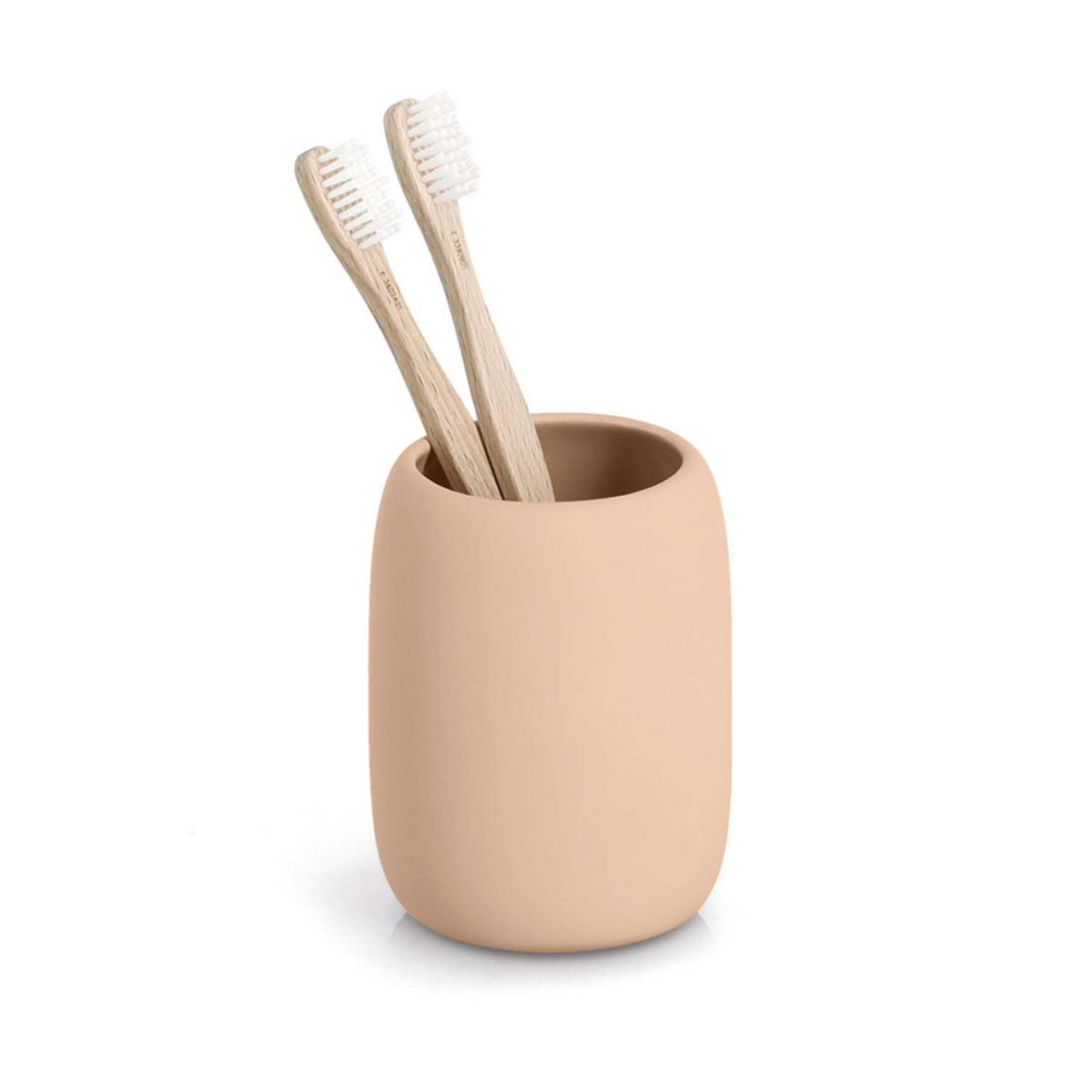 BADACCESSOIRES - Keramik, Mandel, 3-teiliges Set - Creme, Keramik (8.8/13.7/8.8cm) - Zeller Present