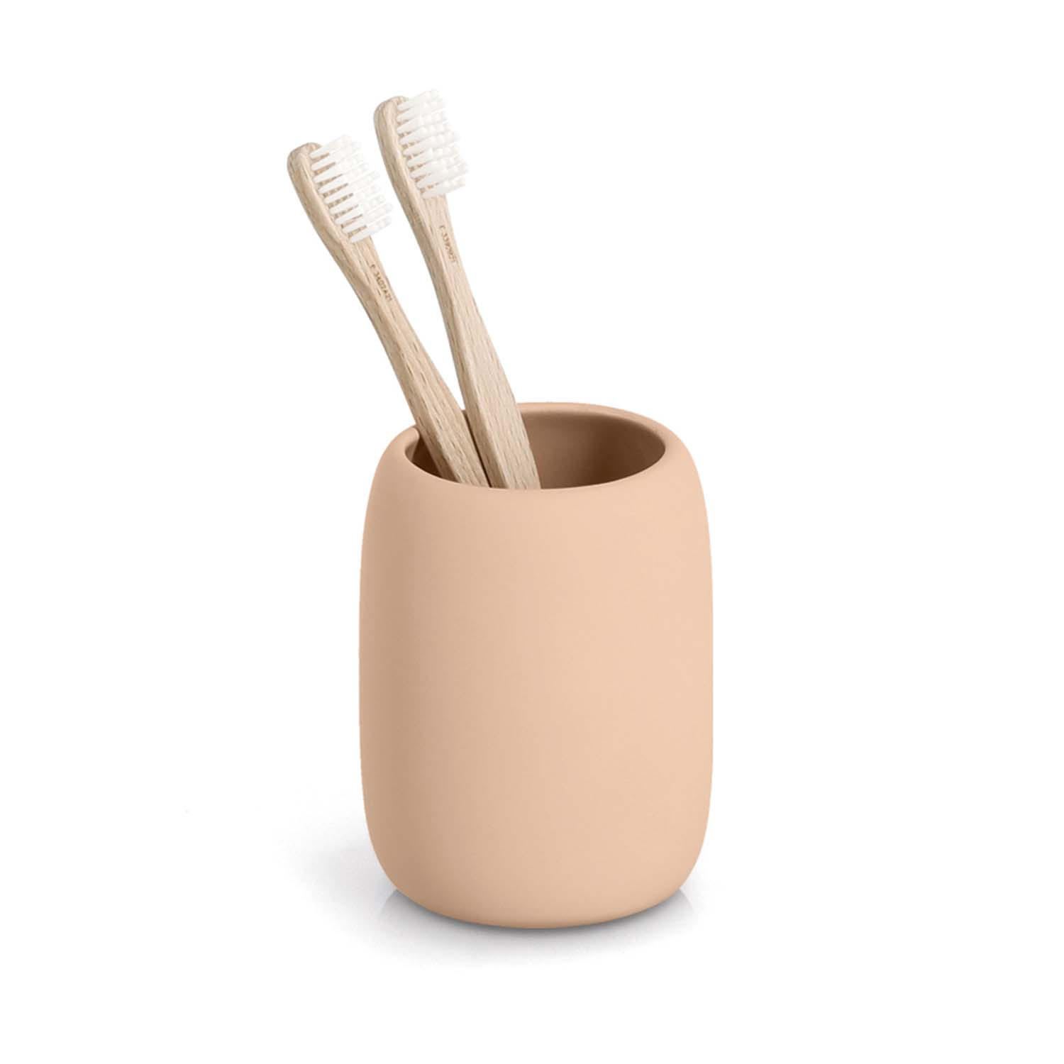 Thumbnail - Zeller Present Badaccessoires, Altrosa, Keramik, Rund, 17x25.9x17 cm, Badaccessoires