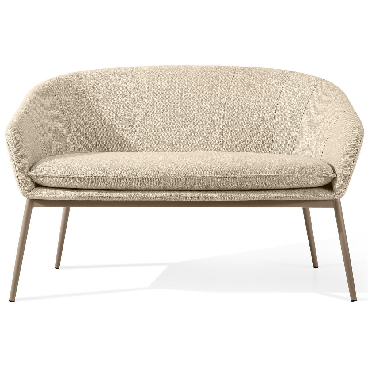 GARTENMÖBELSET SOLIS Gartenlounge-Set, creme/beige - Creme, Textil/Metall - KONSIMO®