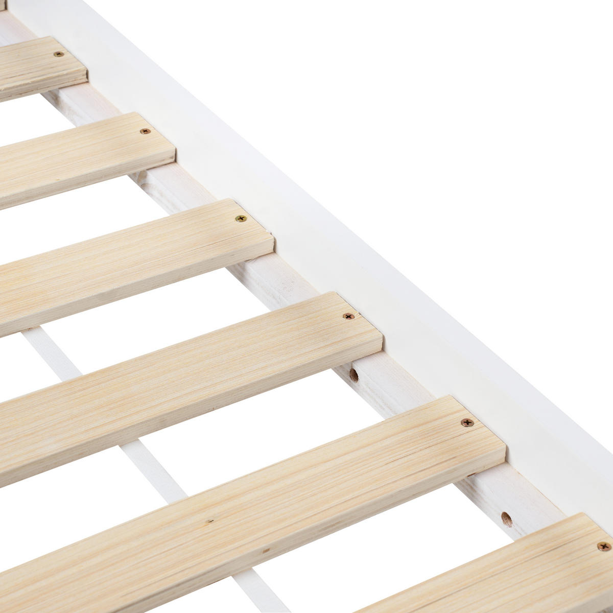 KINDERBETT 90/200 cm Weiß Talmontiers - Weiß, Holz (90/200cm) - Beliani