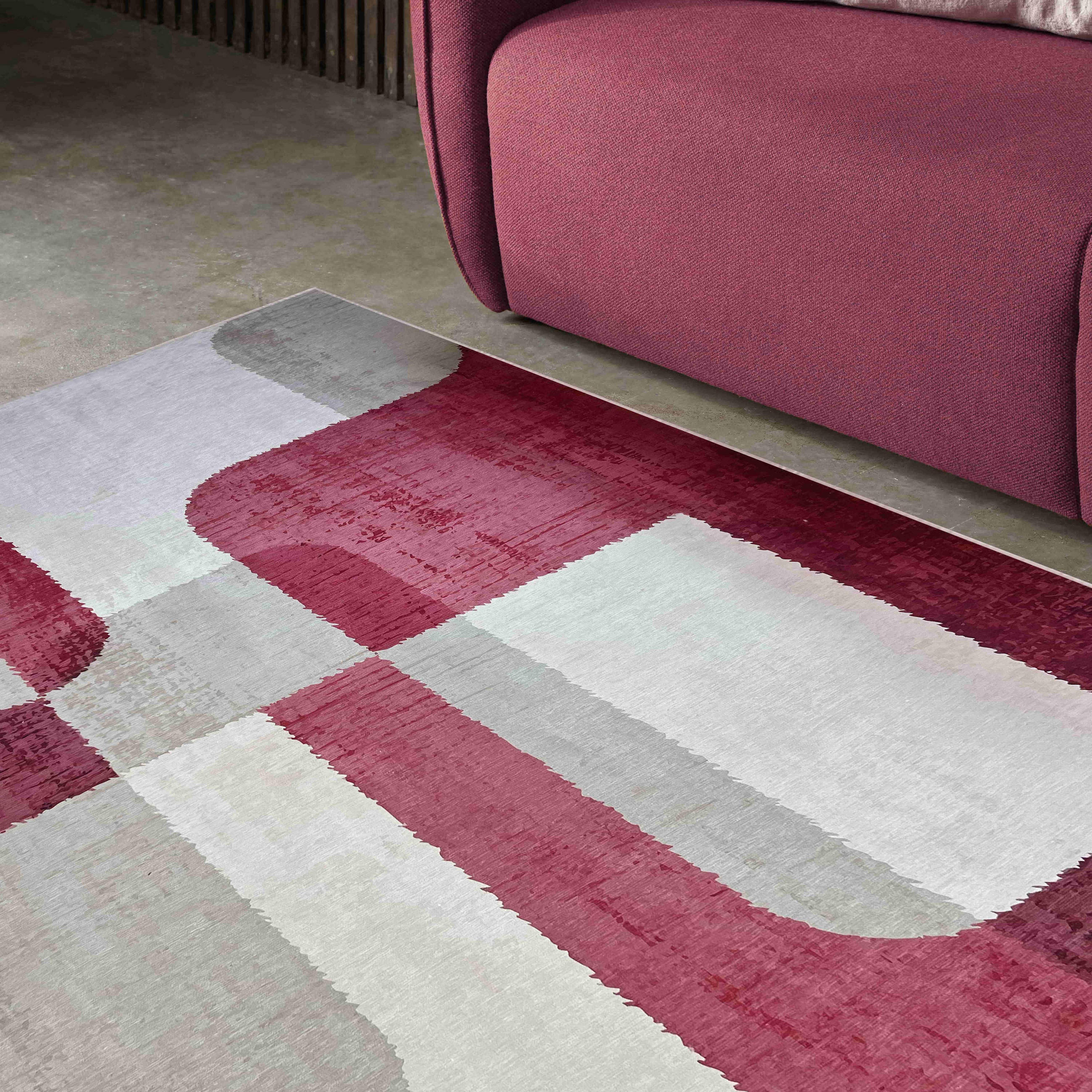 TEPPICH, Rosa - Pink, Textil (120/180cm) - Oviala