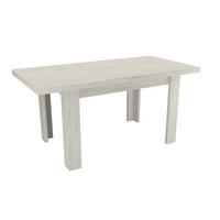 ESSTISCH ausziehbar 120-160 cm Kraft Weiß - Weiß, Holzwerkstoff (120/80/48cm)