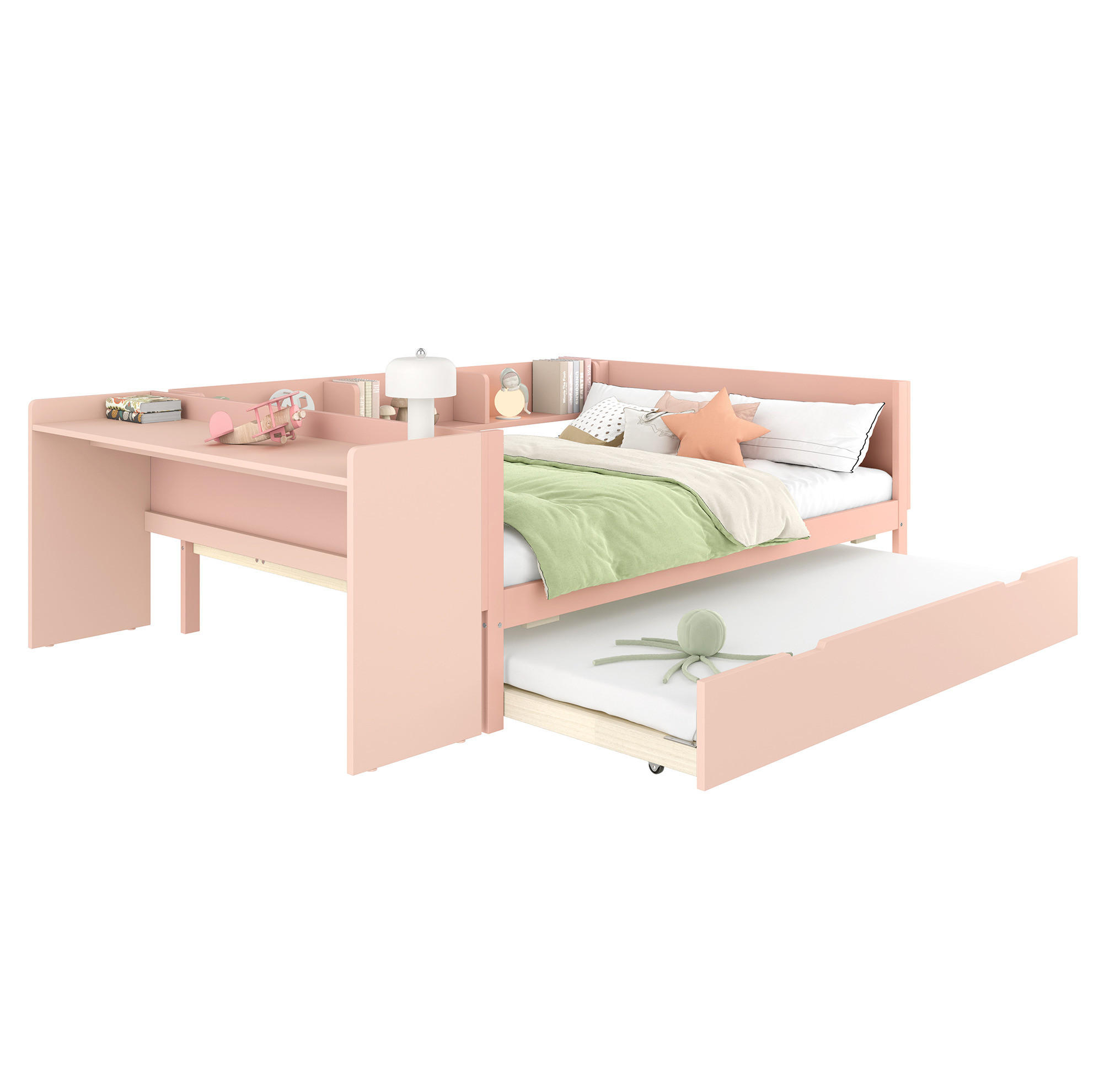 Modfu Kinderbett Rosa 140x200 cm