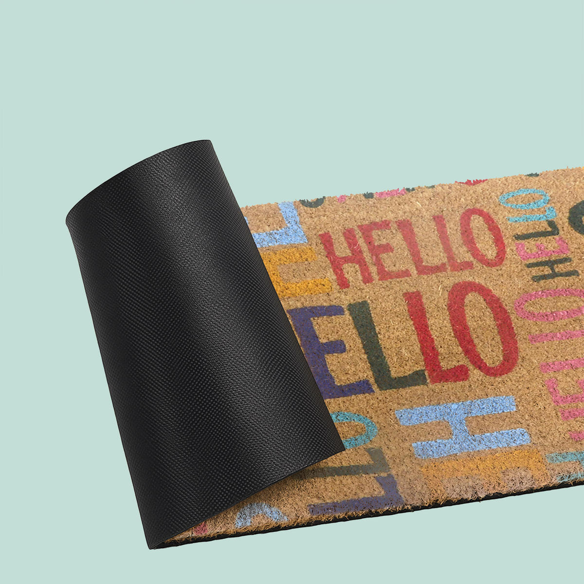 FUSSMATTE - Multicolor, Kunststoff/Textil (60/40cm) - Relaxdays