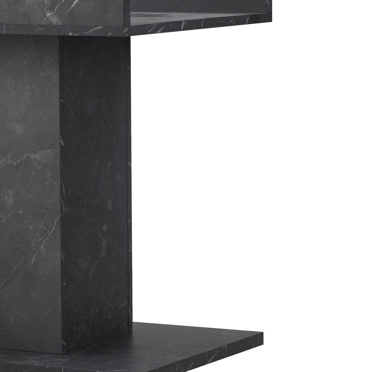 ESSTISCH BOSCO 120-160/80/76 cm - Eiche Bianco/Anthrazit, Holzwerkstoff (80/120/76cm) - B&D Home