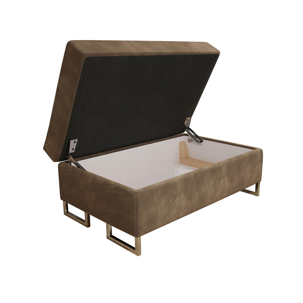 POLSTERHOCKER BARLET Beige 100x60 cm - Beige, Textil (100/41/60cm) - MASSENO