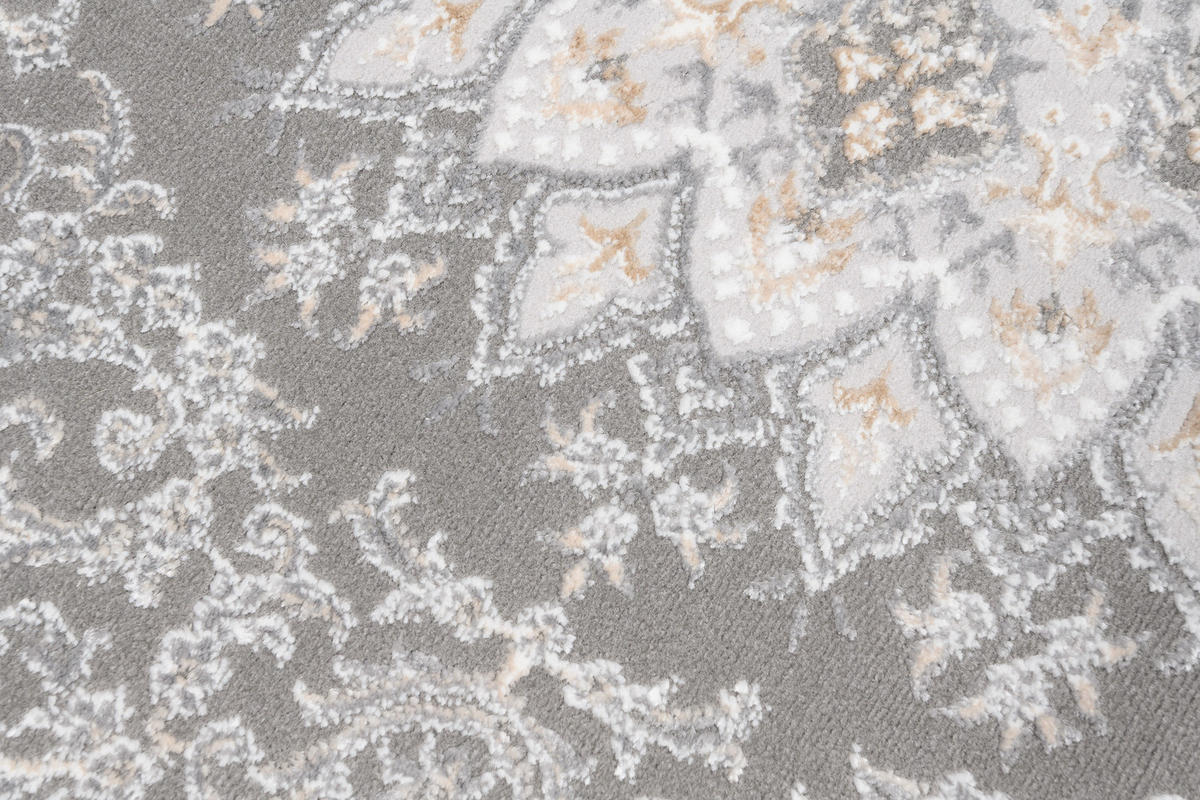 TEPPICH HERA Grau Beige 140/200 cm - Beige/Grau, Textil (140/200cm) - Tapiso