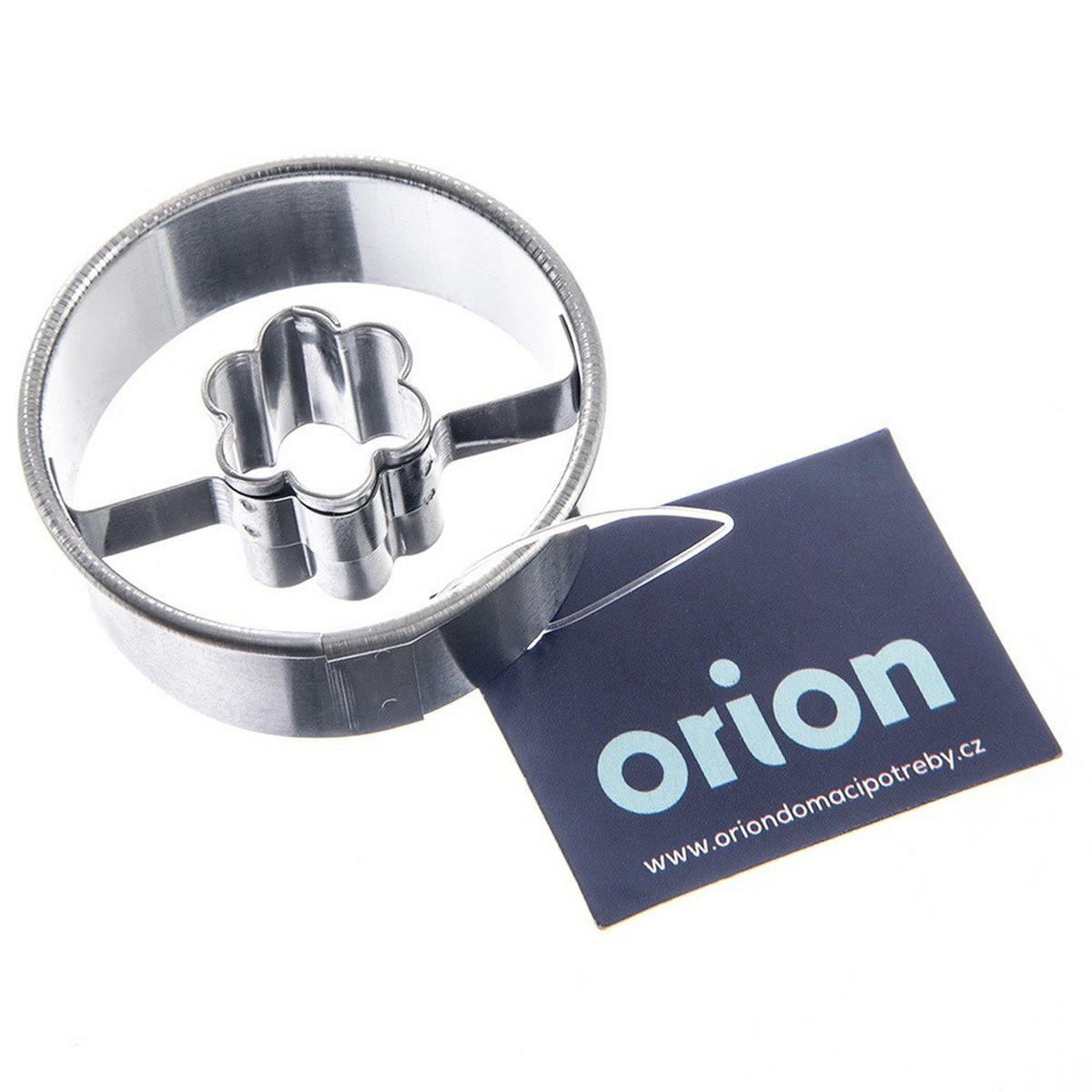 AUSSTECHFORM Blume mit Loch 4,5 cm Silber - Silberfarben, Metall (4.5/1.5/4.5cm) - Orion 