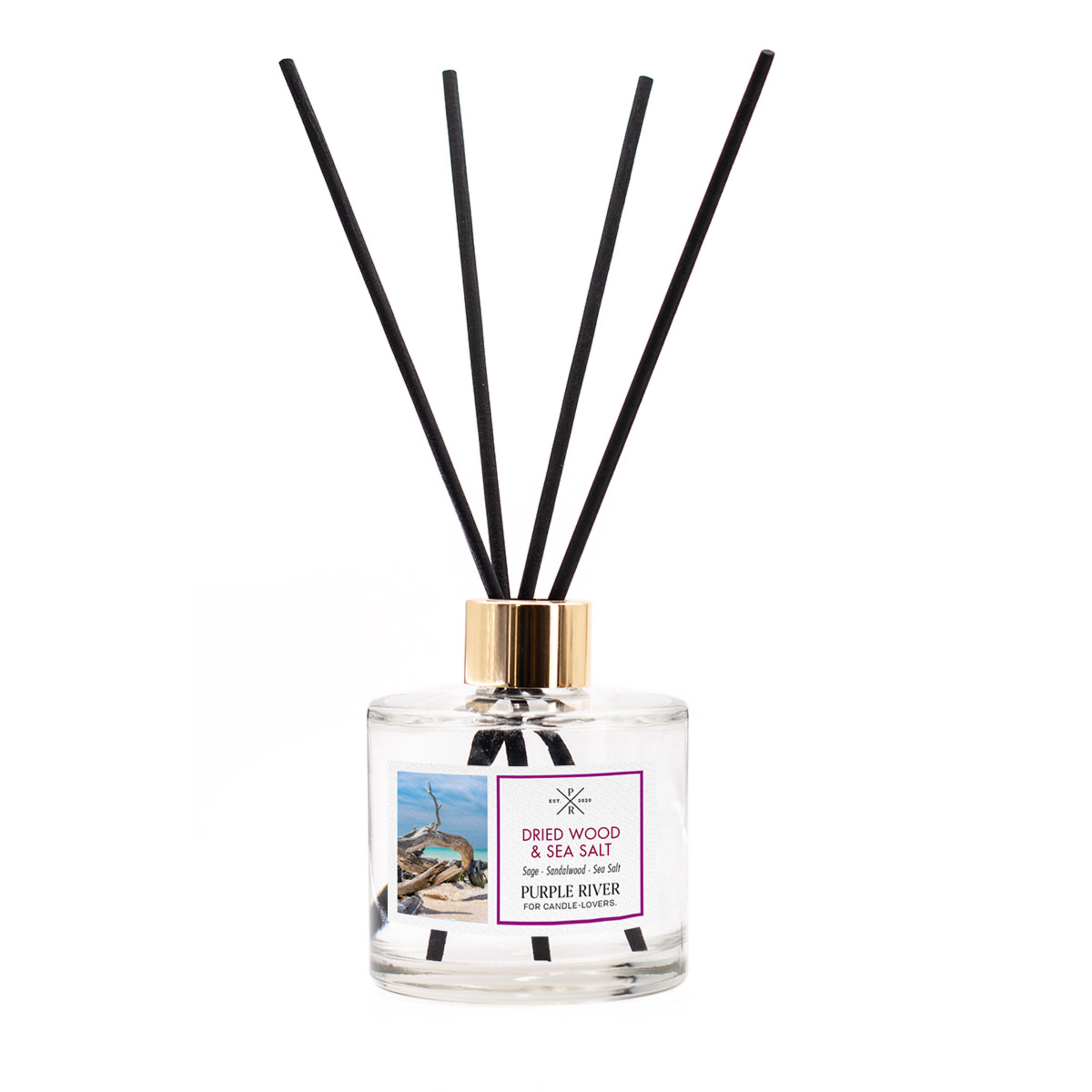 DIFUZOR Alb 100 ml Dried Wood & Sea Salt