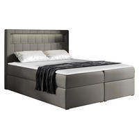 BOXBETT Aspen - Greige, Holz/Textil (140/200cm) - MIRJAN24