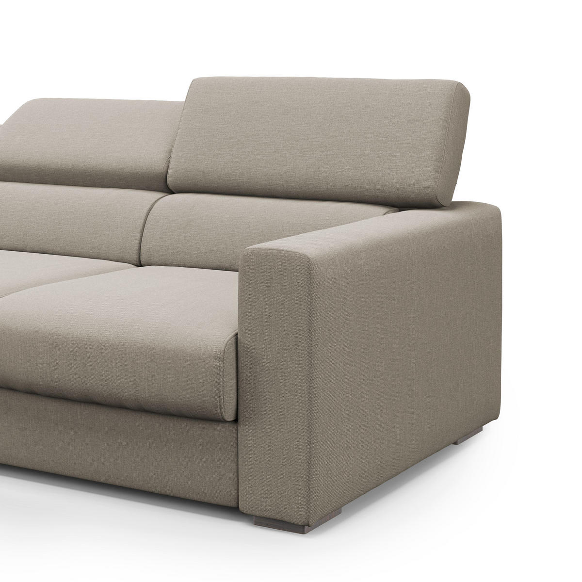 LINEARSOFA Dylan - Creme, Textil (240/74/100cm) - Divani.store