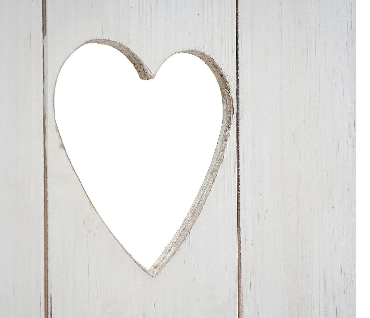 WANDREGAL MASSIVHOLZ SHABBY Weiß, Schwarz - Schwarz/Weiß, Holz (40/70/10cm) - MCW