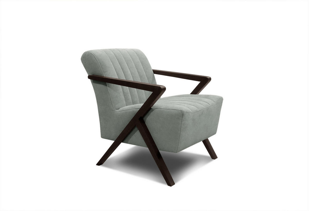 SESSEL LEBRON, platinfarben - Platinfarben, Holzwerkstoff/Textil (65/82/79cm) - Courtois Laville