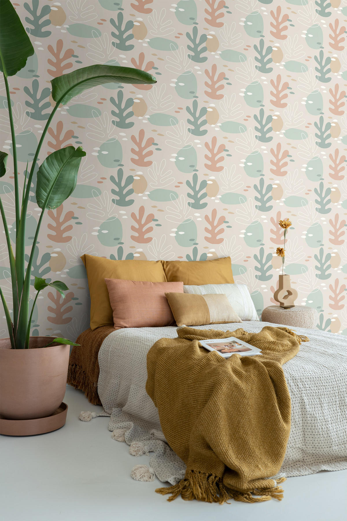 TAPETE Koralle 50 x 900 cm - Beige, Papier (50/0.1cm) - ESTAhome