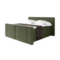 BOXSPRINGBETT mit Matratze H3/H4 - EVON KING Zanozek - 140x200 cm Grün - Jadegrün, Holzwerkstoff (140/200cm) - ALTDECOR