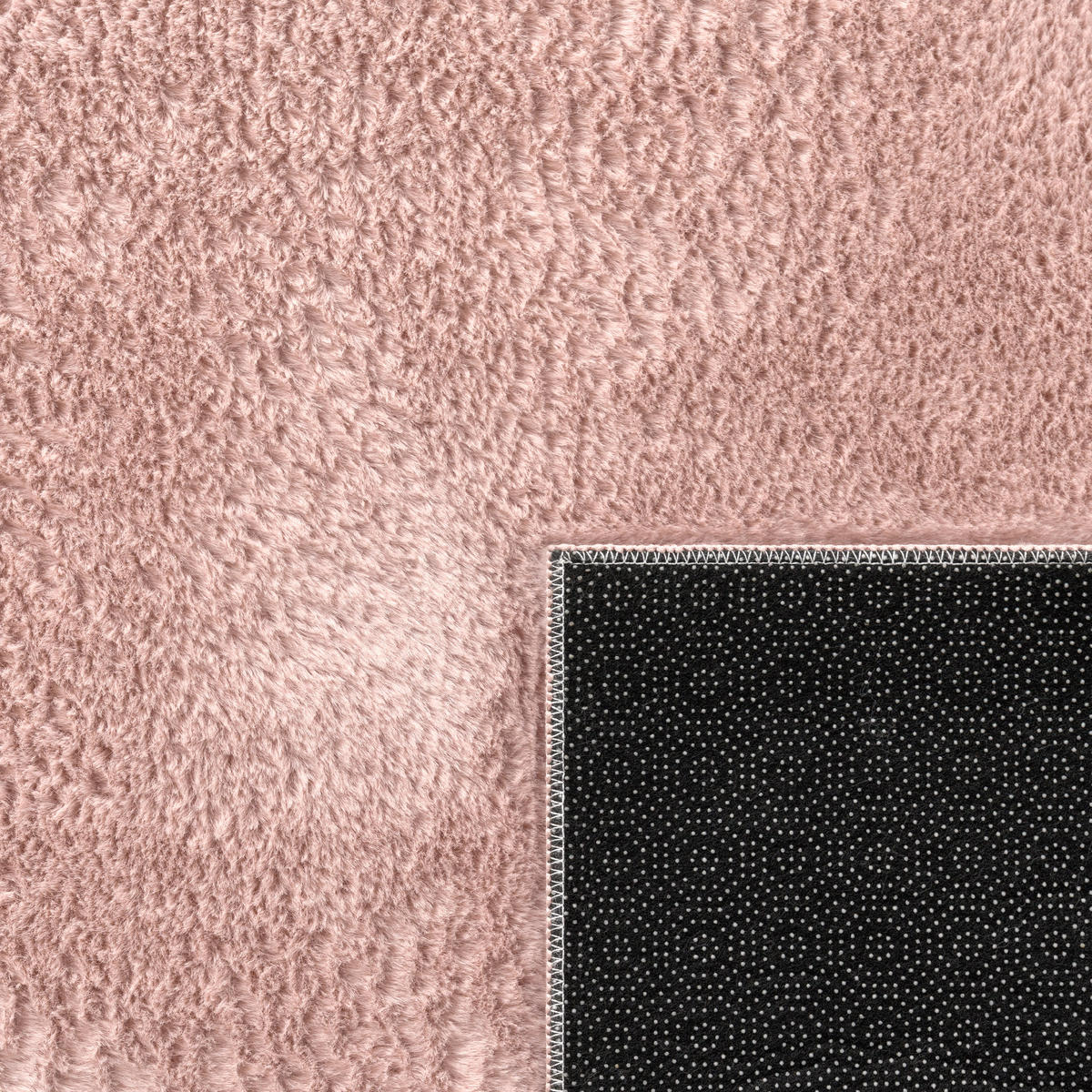 HOCHFLORTEPPICH 80/80 cm Soft 380 - Pink, Textil (80/80cm) - Paco Home