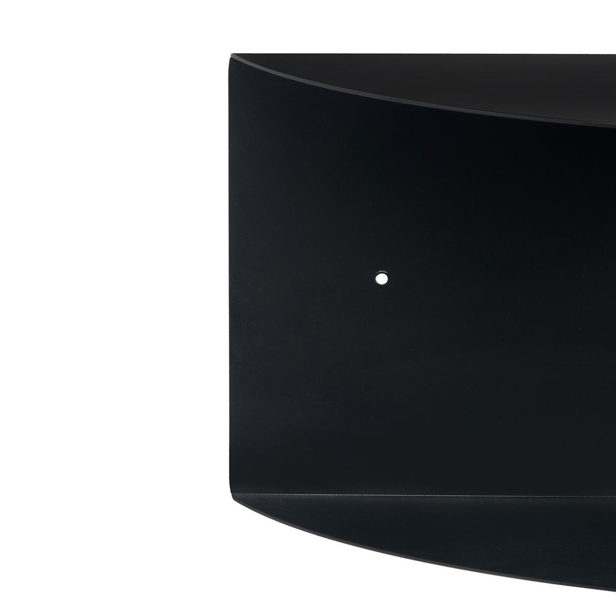 WANDBOARD - Halbrund - Eisen - Schwarz, Metall (60/20/20cm) - home24