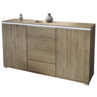 SIDEBOARD Faro Eiche Evoke - Eiche San Remo, Holzwerkstoff (138.5/75.5/35cm) - Vladon