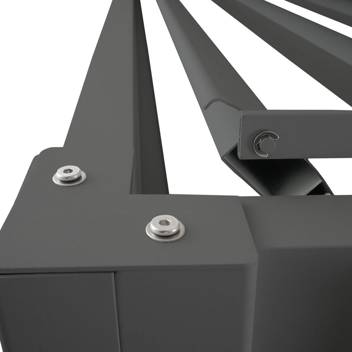 PERGOLA Alu 230x300x300cm Anthrazit - Anthrazit, Metall (300/230/300cm) - BERLINLODGE