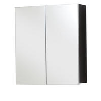 SPIEGELSCHRANK grau Rauchsilber, Badschrank 2-türig 60 x 67 cm - Grau, Glas/Holzwerkstoff (60/67/18cm) - Top.Furn