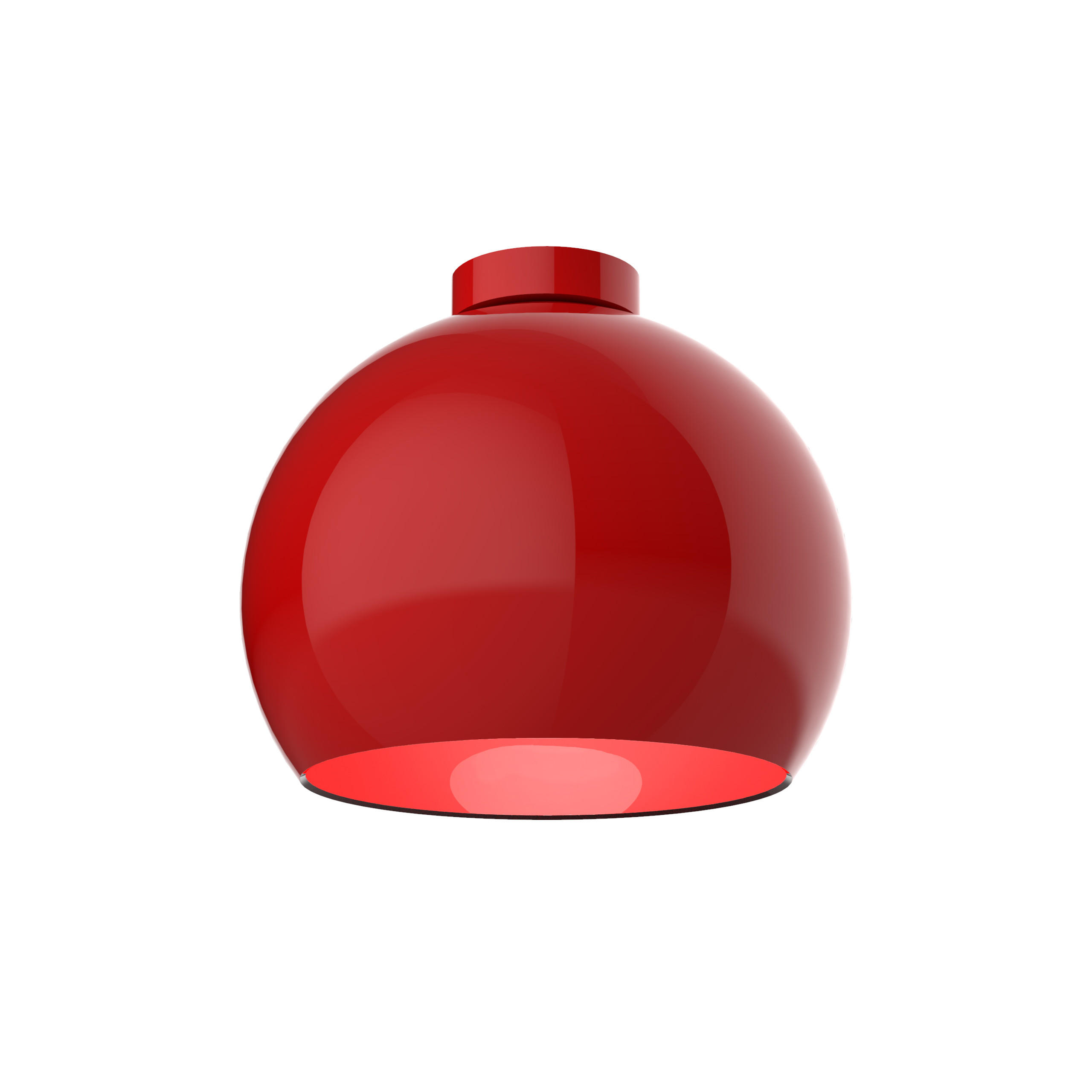 DECKENLEUCHTE - Rot, Metall (25/25/20cm) - Lumicom