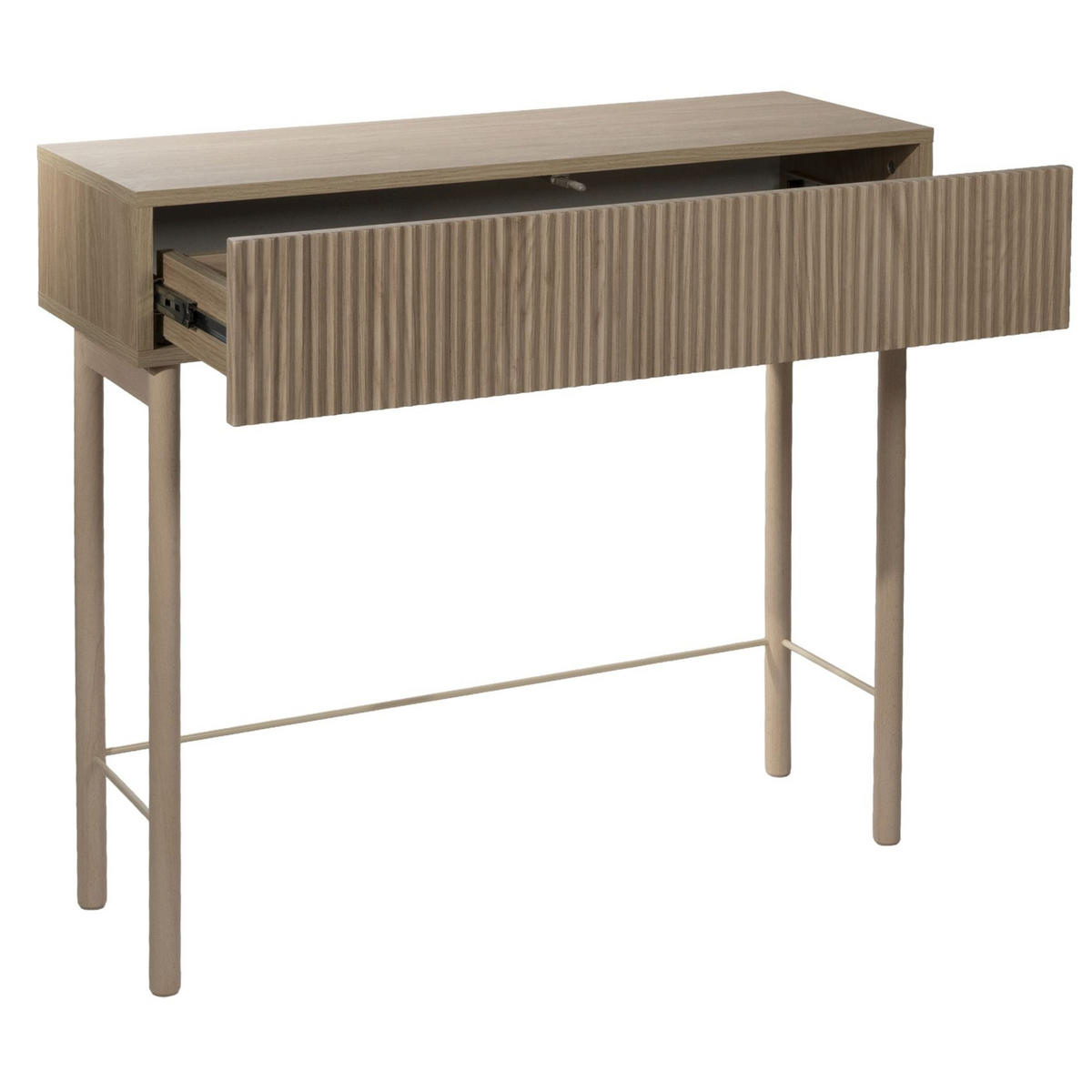 KONSOLENTISCH Nolie Eichenholzoptik 90 cm - Eichefarben, Holz/Holzwerkstoff (90/80/35.6cm) - Selsey