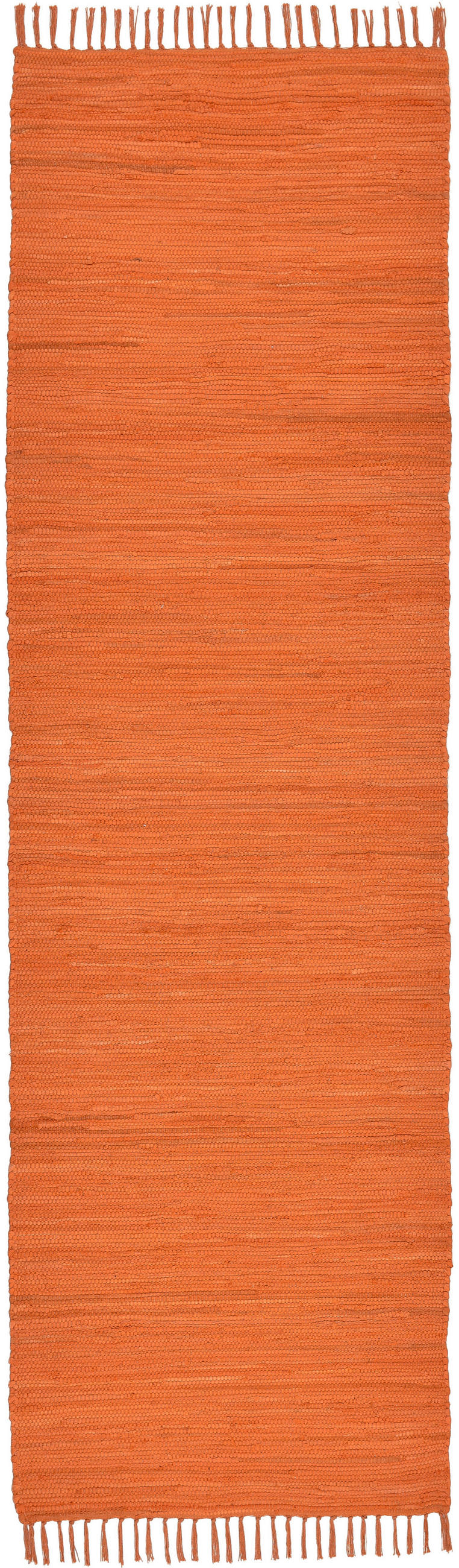 Rug and Roll Fleckerlteppich Terracotta 70x250 cm