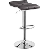 BARHOCKER, Hocker höhenverstellbar, aus PU-Kunstleder Metall - Grau, Metall (39/83/39cm) - Woltu