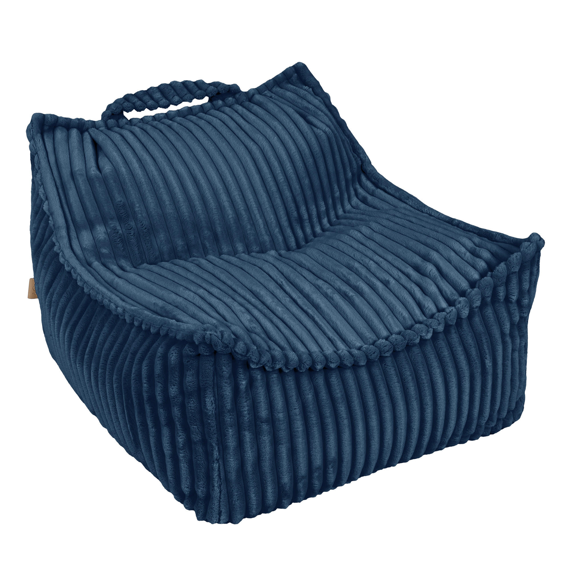 SITZSACK für Kinder, Eckig, Churros, Nachtsblau - Brombeere, Textil (60/5/70cm) - MeowBaby