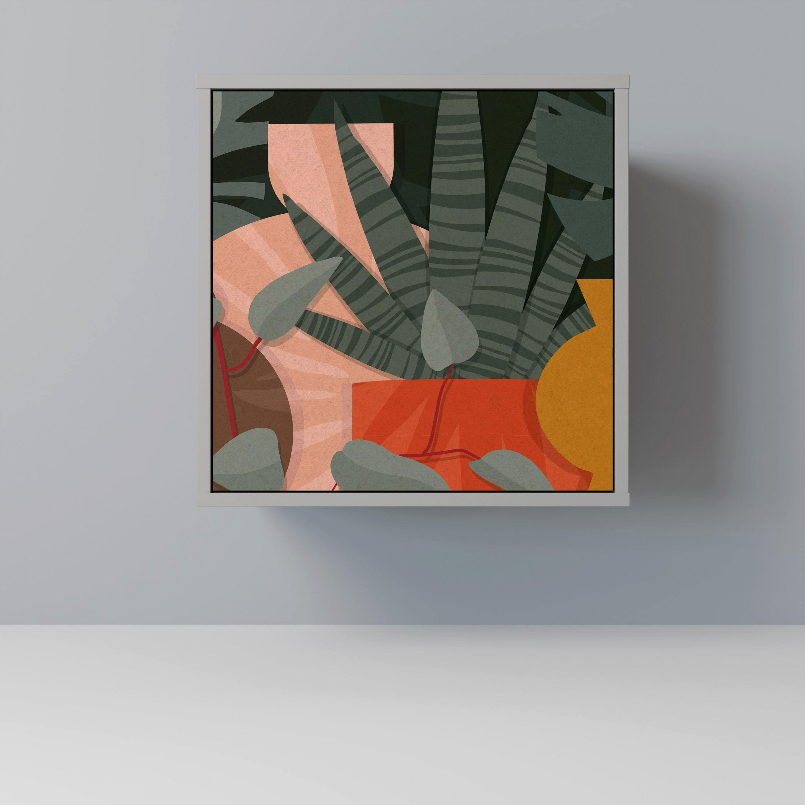 SpaceRebels Sideboard Grau 57.5x57.5x42 cm