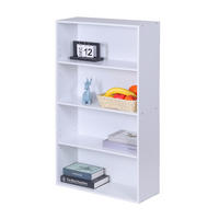 BÜCHERREGAL - Weiß, Holzwerkstoff (60/108/24cm) - Relaxdays