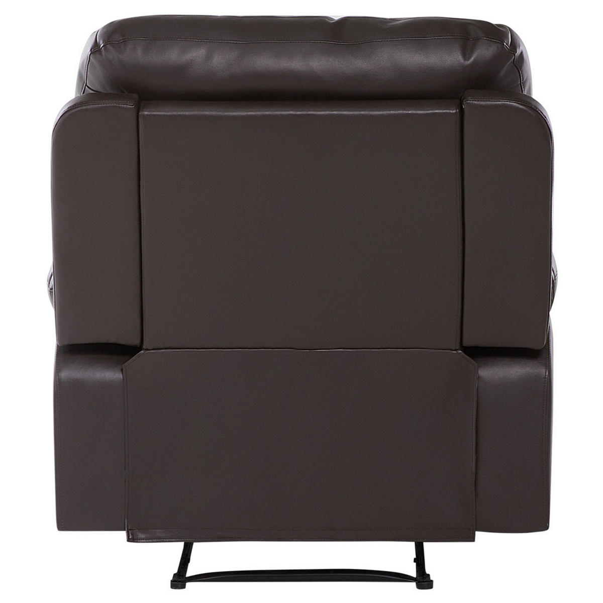 SESSEL Kunstleder braun verstellbar Bergen - Braun, Kunststoff (85/101/74cm) - Beliani