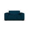 SOFA Kendal aus Samt marineblau 2 Sitzplätze - Blau, Textil (156/79/103cm) - Micadoni