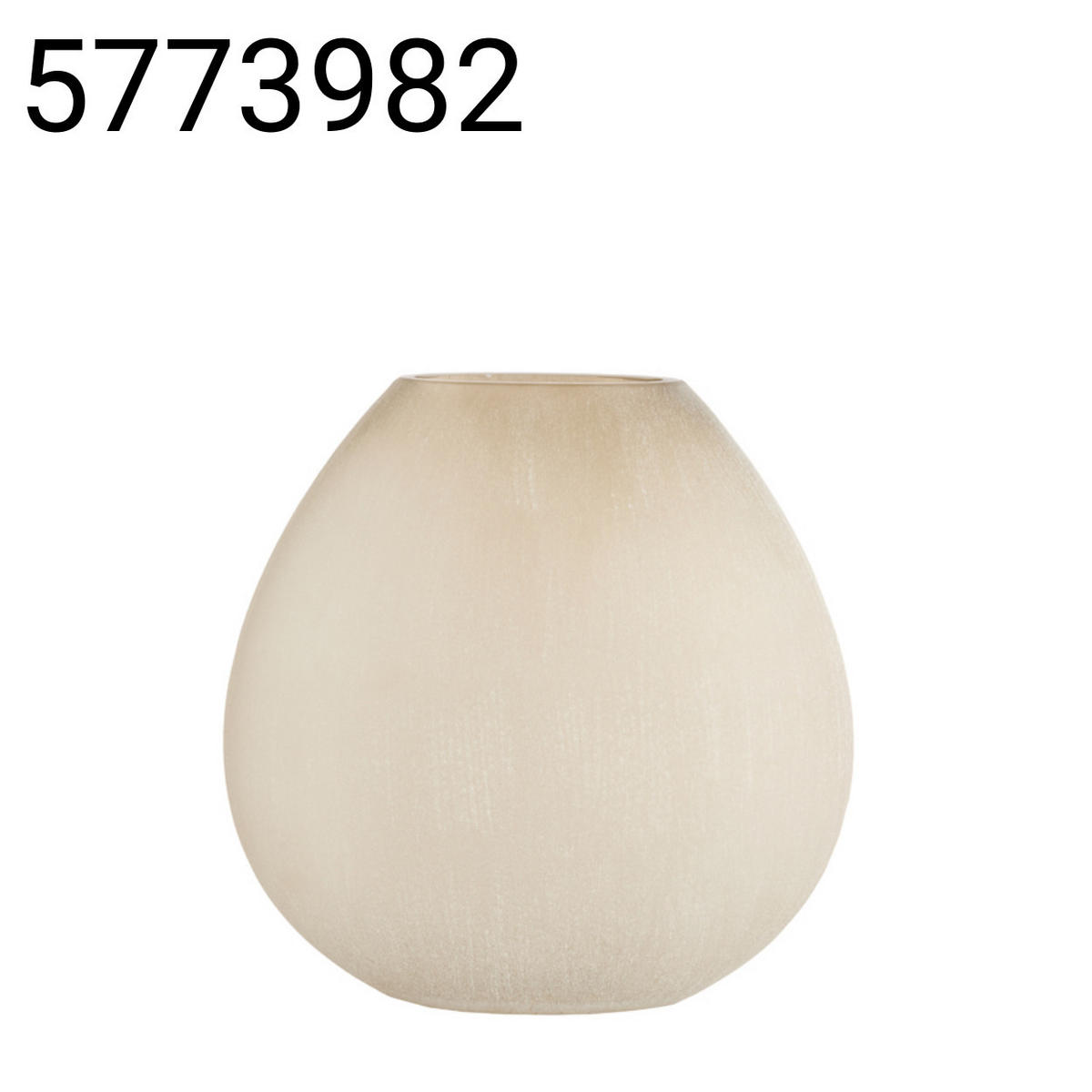 VASE Santino - Braun - 43/16/43 cm - Braun, Glas (43cm) - Light & Living