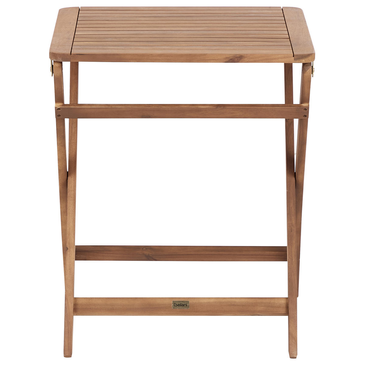 BISTRO-SET 2-Sitzer Heller Holzfarbton Paraggi - Hellbraun, Holz - Beliani