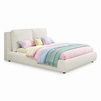 POLSTERBETT 160/200 mit hydraulischem Bettkasten, Lattenrost und gepolstertem Kopfteil in Beige - Beige, Holzwerkstoff/Textil - EVRYAE