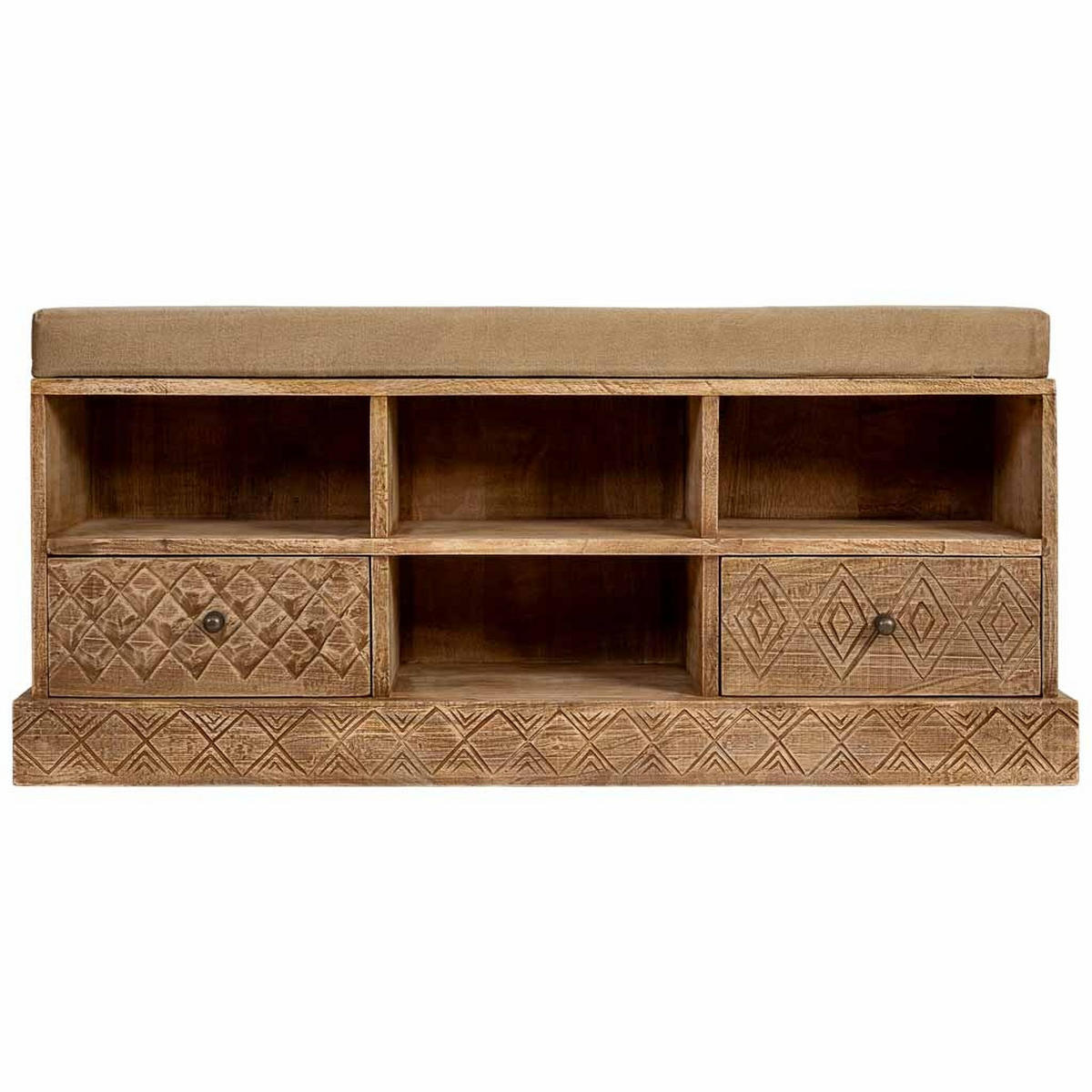 BANK aus Holz, 104x33x48cm - Naturfarben, Holz (104/48/33cm) - Wanderlust