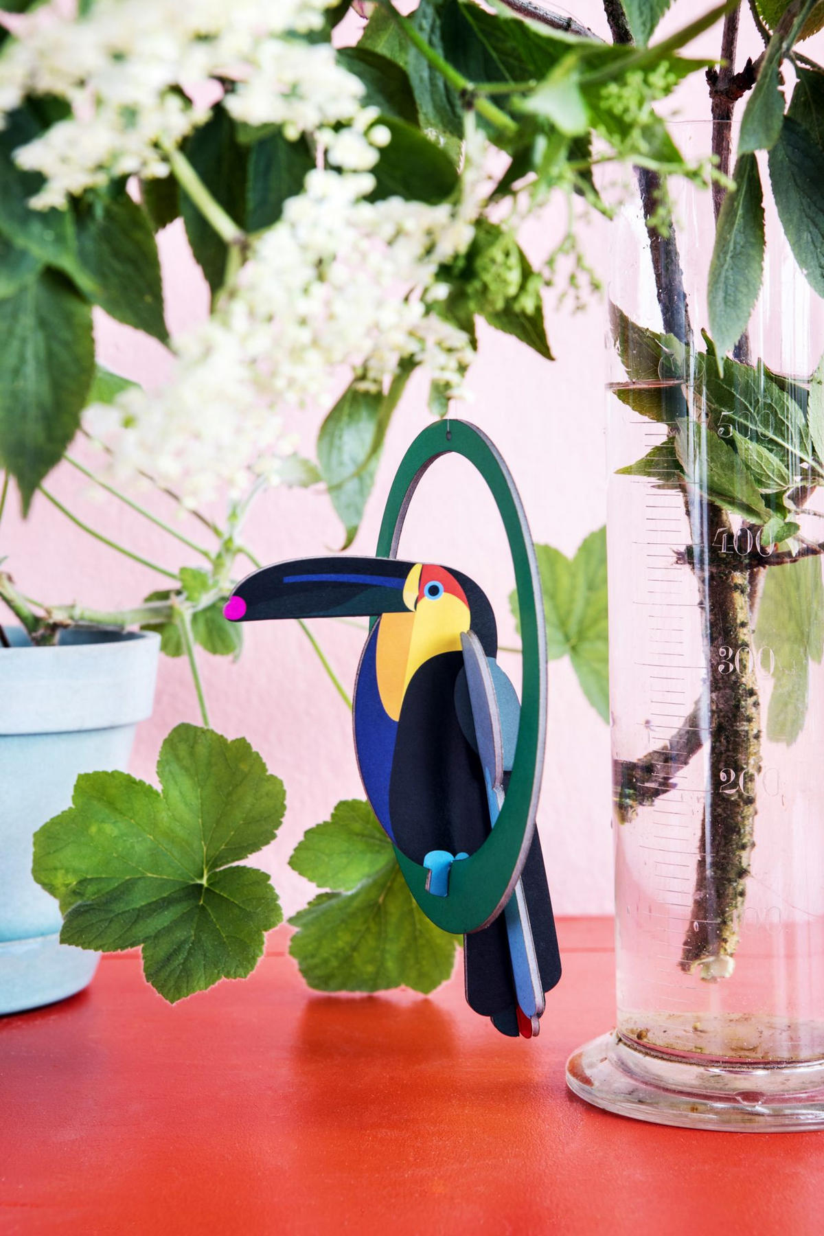 WANDSKULPTUR Bunt 10/2 cm - Multicolor, Wellpappe (10/2/14cm) - KUNSTLOFT