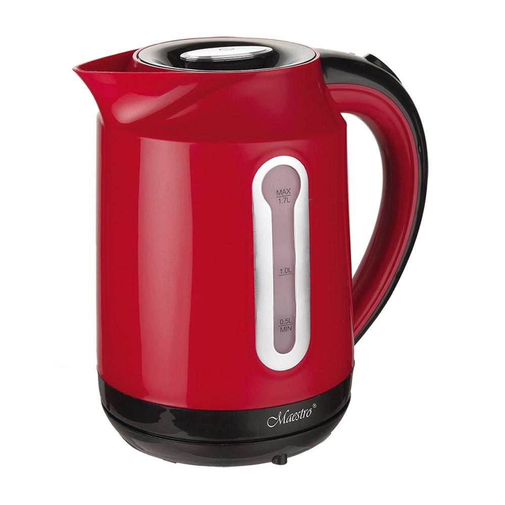 WASSERKOCHER ELEKTRISCH Rot 15/15/21 cm MR041RED - Rot, Metall (15/21/15cm) - Maestro 
