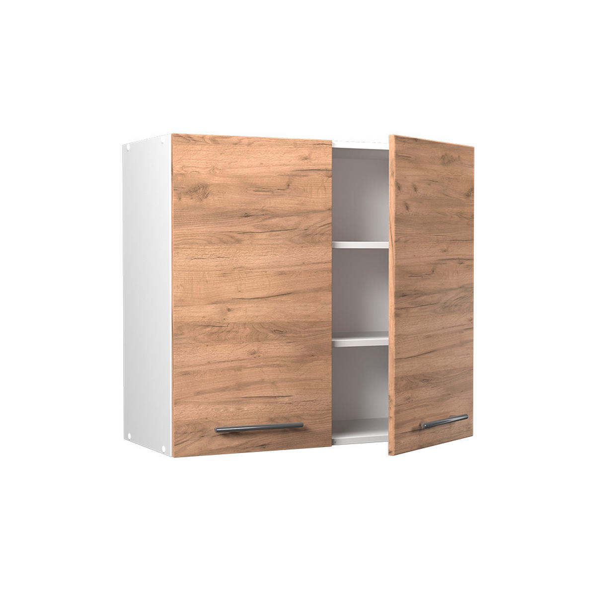 VÄGGSKÅP Fame-Line, Goldkraft ek/Vit, 80 cm - Vit/Honungsek, Träbaserade material (80/72/34.1cm) - Vicco