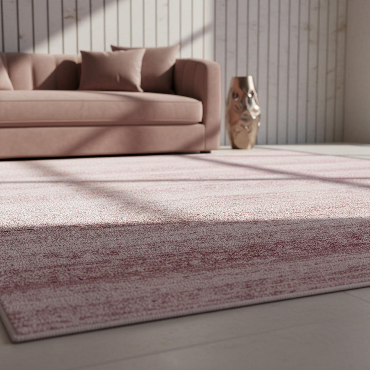 KURZFLORTEPPICH INN, einfarbig, Rosa, 240 x 340 cm - Rosa, Textil (240/340cm) - KADIMA DESIGN