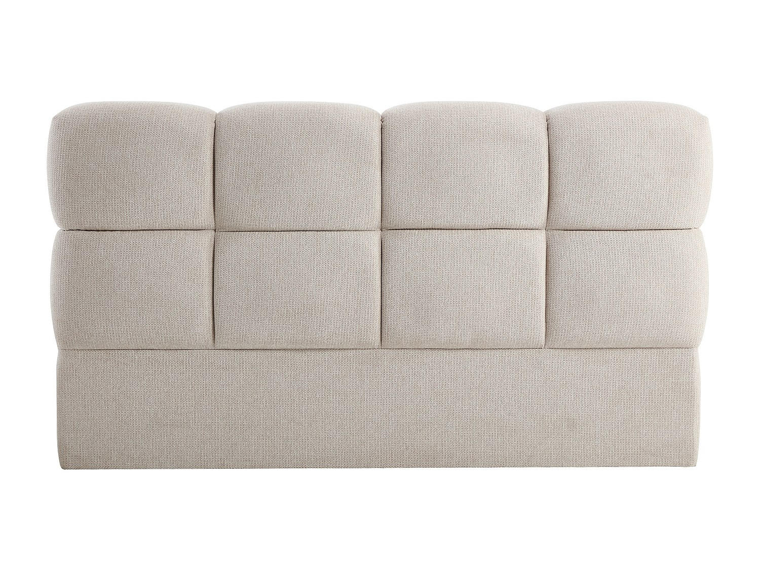 KOPFTEIL 140 cm - Strukturstoff - Beige - DAMADO - Beige, Textil (150/94/18cm) - Pascal Morabito