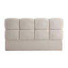 KOPFTEIL 140 cm - Strukturstoff - Beige - DAMADO - Beige, Textil (150/94/18cm) - Pascal Morabito
