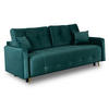 SCHLAFSOFA SEUL Ausziehbar Zweisitzer Grün - Grün, Holz/Textil (214/98/102cm) - makarowski meble