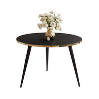 COUCHTISCH SOLEIL rund, Schwarz Matt - Schwarz, Holzwerkstoff (70/70/47cm) - Lookway