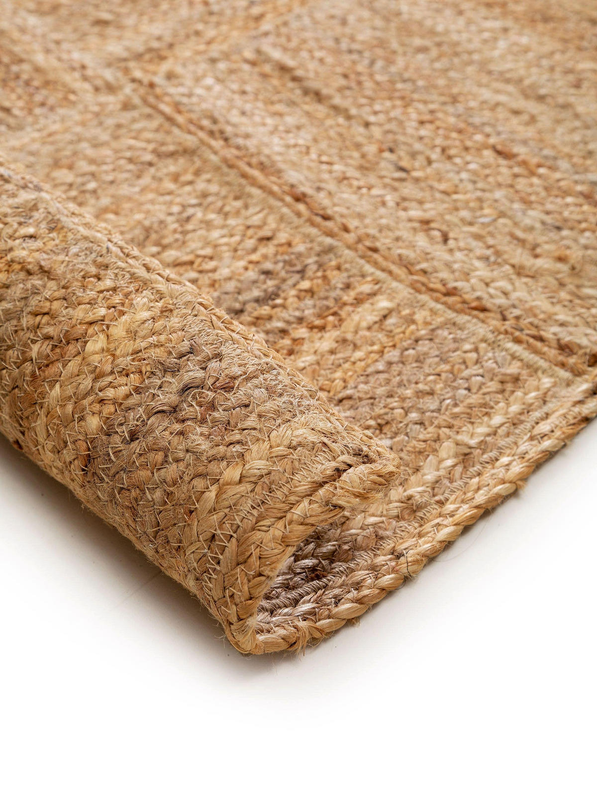 JUTETEPPICH Jutta Hellbraun 60x100 cm - Hellbraun, Textil (60/100cm) - benuta Pure
